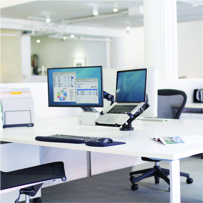 Fellowes 8044101 Adjustable Laptop Stand for Desk with Dual Monitor Arm, 17 Inch Monitor Capacity - Image 5